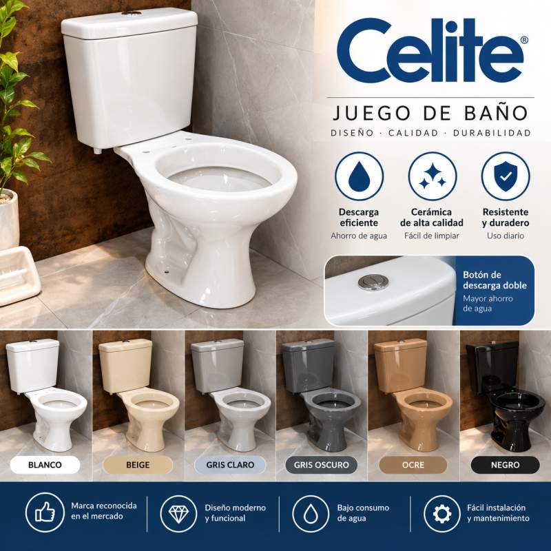  Juego de Baño Celite 